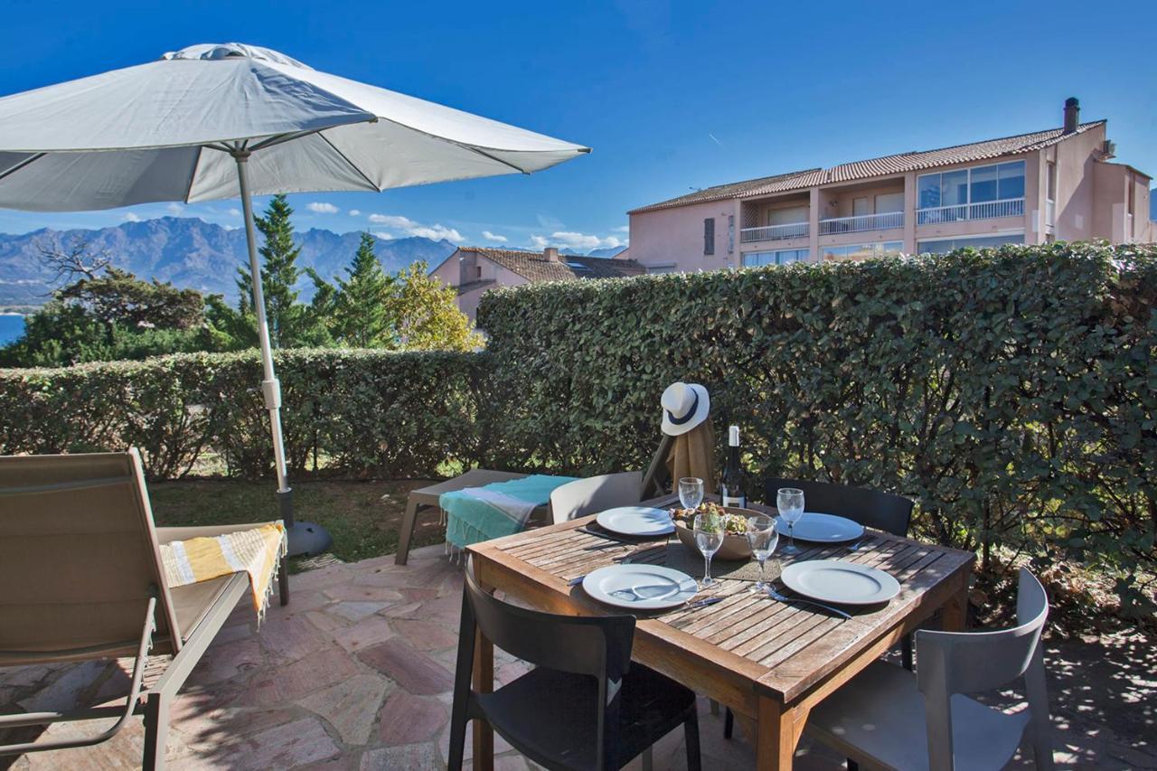 Mare Appart Avec Jardin Et Bbq Vue Mer Et Montagne Plage Et Port A 2 Pas Calvi  Eksteriør bilde