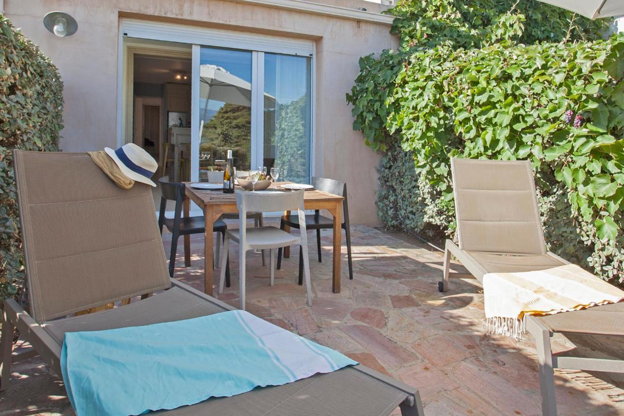 Mare Appart Avec Jardin Et Bbq Vue Mer Et Montagne Plage Et Port A 2 Pas Calvi  Eksteriør bilde